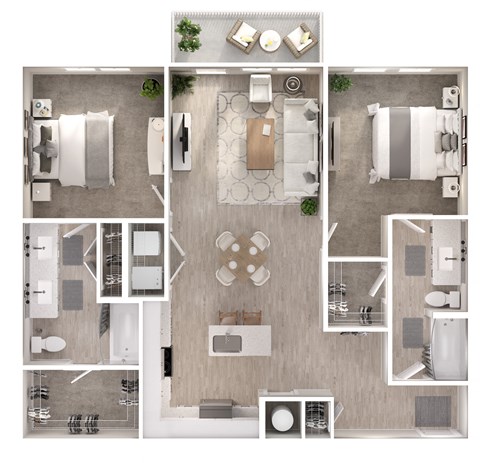 B2 Floor Plan at Estraya Boerne, Boerne, TX
